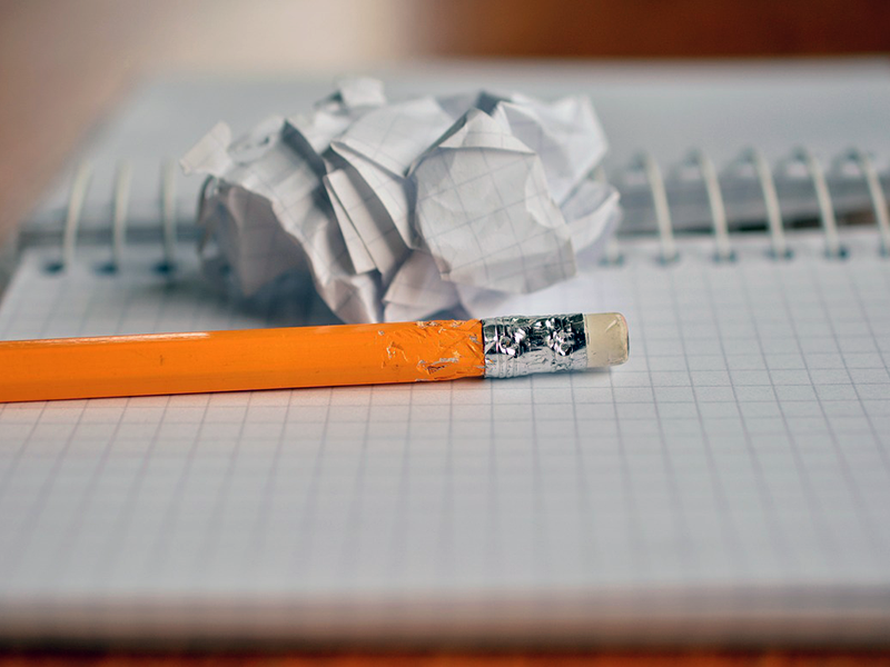 pencil and notebook